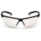 Pyramex Ever-Lite(R), Safety Glasses, Anti-Scratch, I/O Mirror Lens, Black Frame, Half-Frame SB8680D - alternate 2